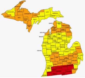 Radon EPA Map